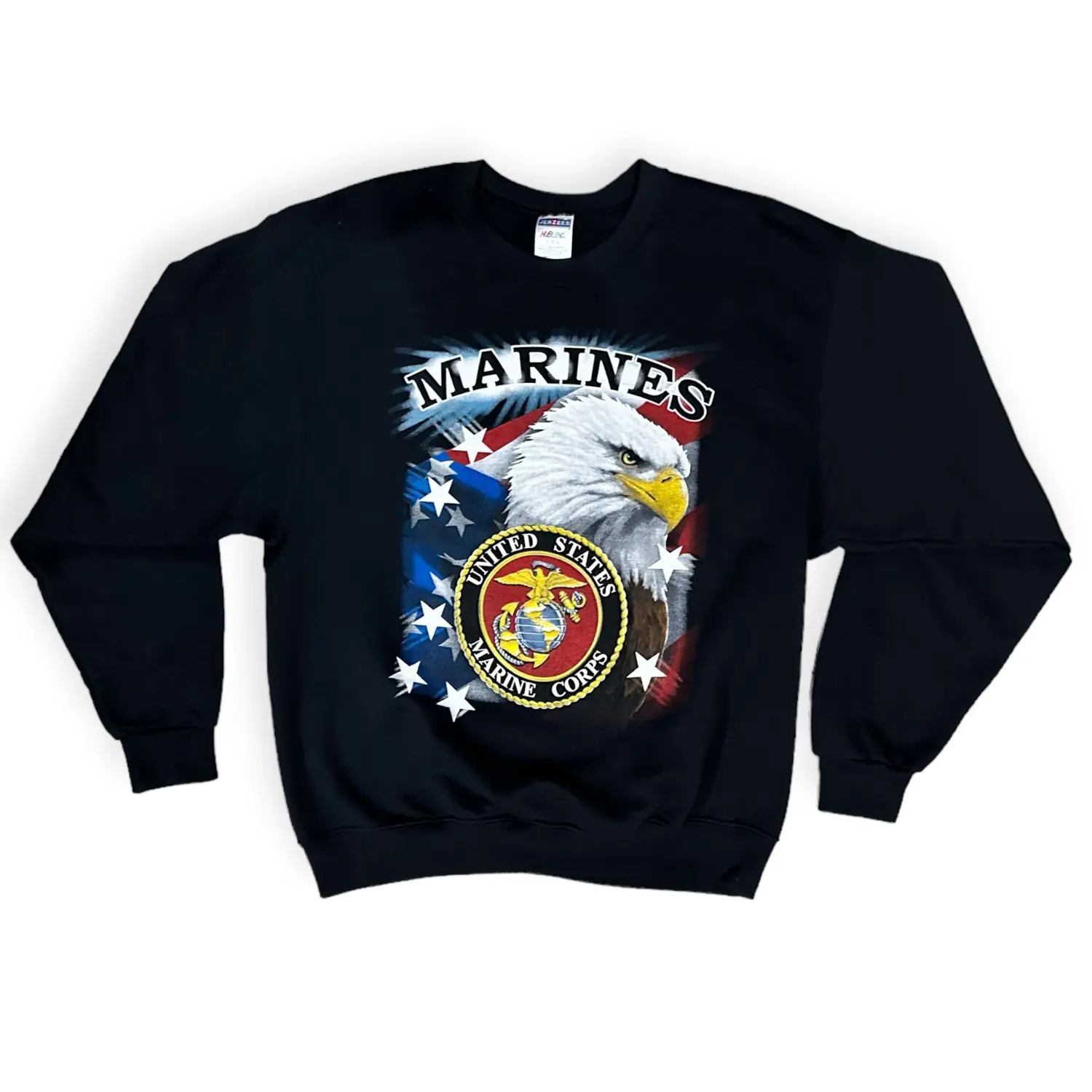 Vintage U.S. Marines Eagle Crew Sweatshirt - Size: M