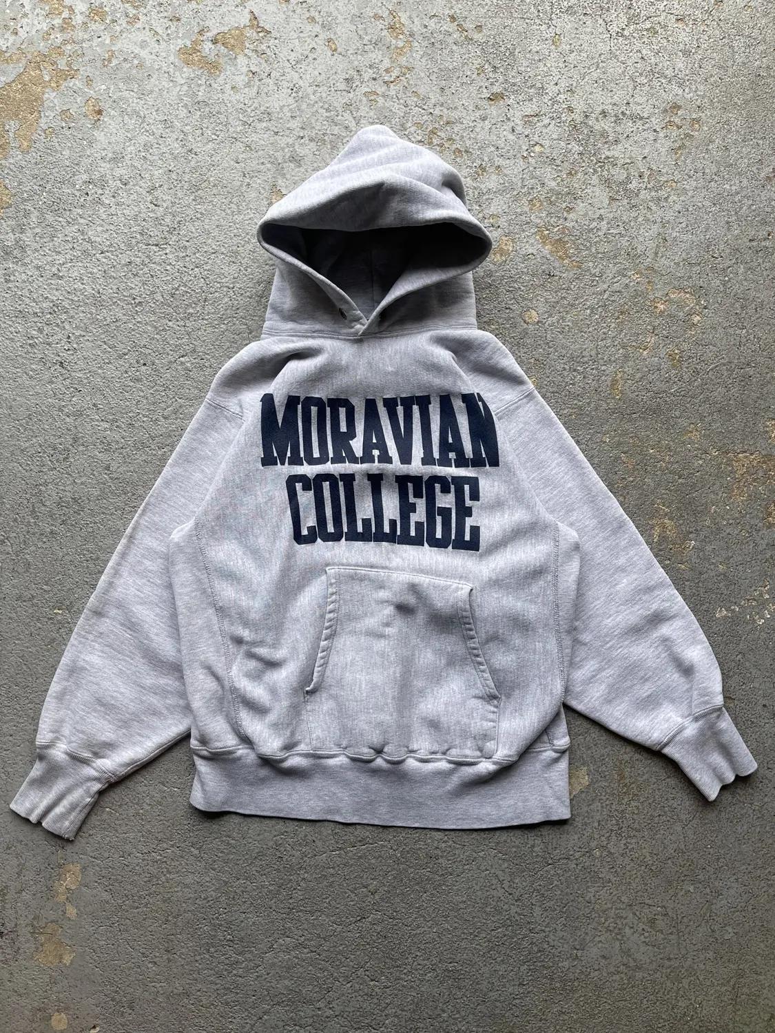 Vintage 90s Moravian College Champion Reverse Weave