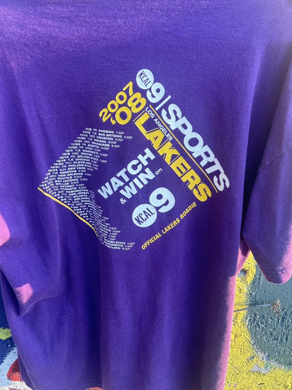 Lakers Advertisement shirt