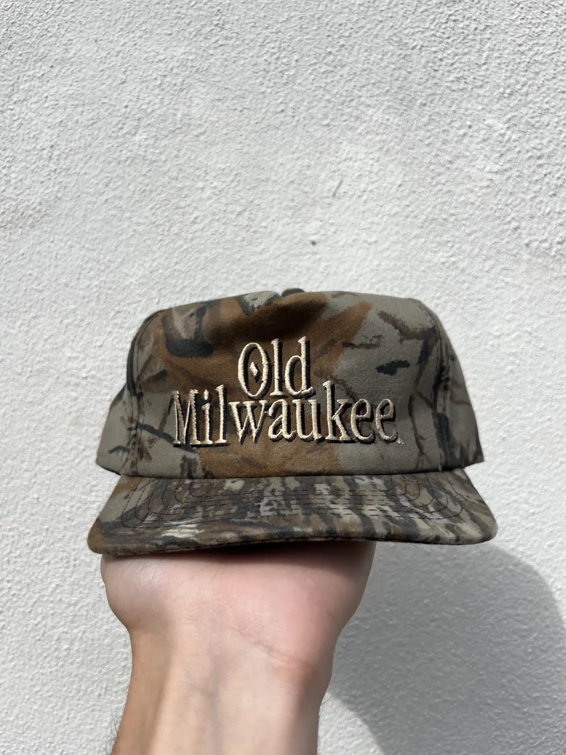 Vintage Old Milwaukee Camo Hat