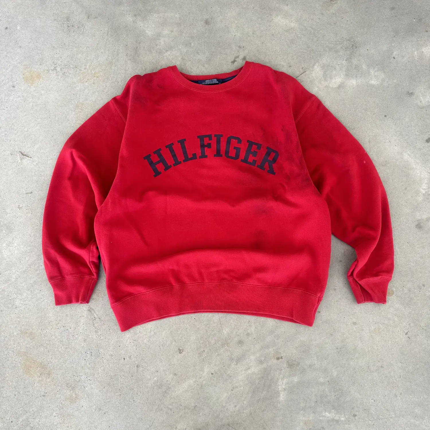 Vintage 90's Tommy Hilfiger Red Sweatshirt